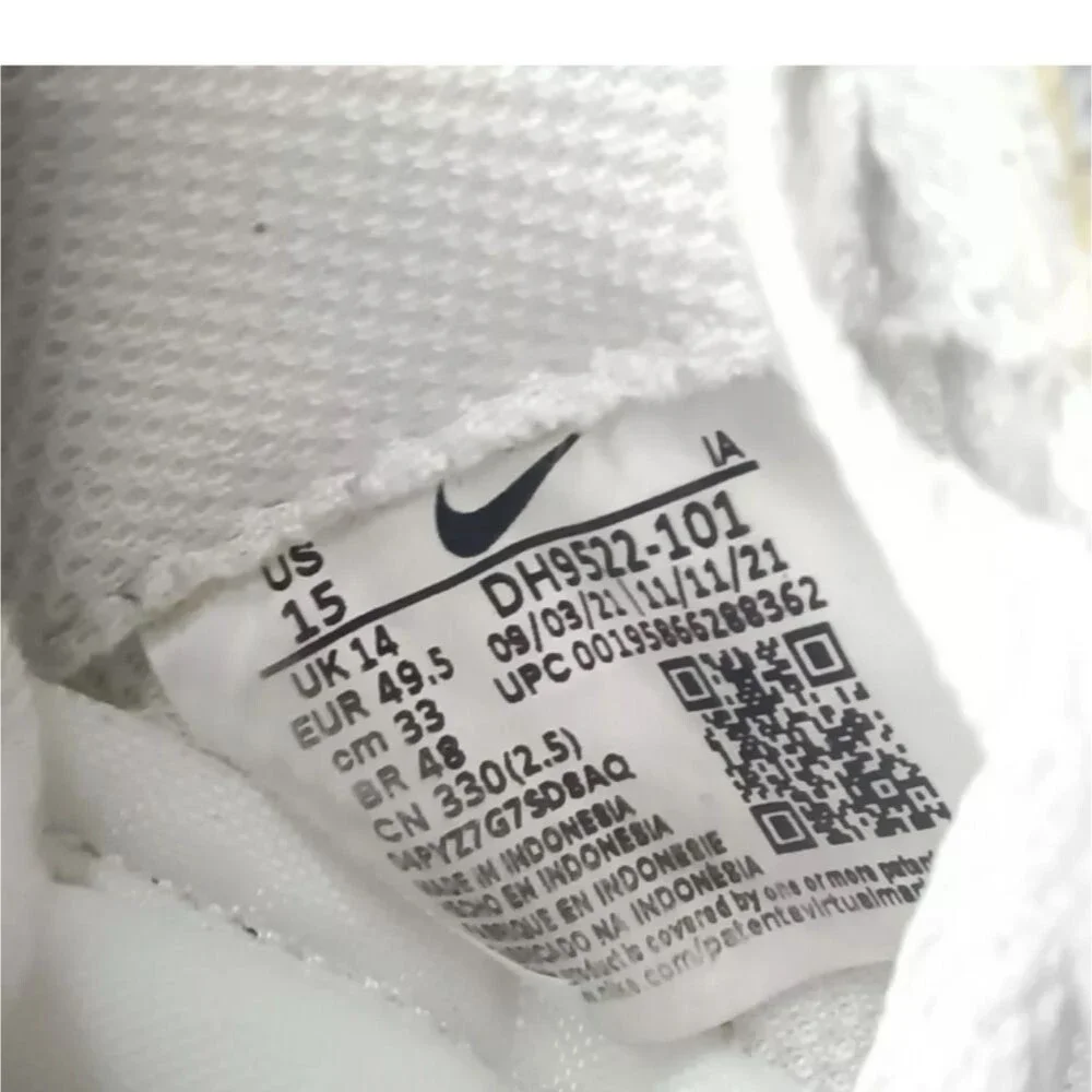 Nike Waffle Debut Shoes Men's Size 15 White Black Orange DH9522-101